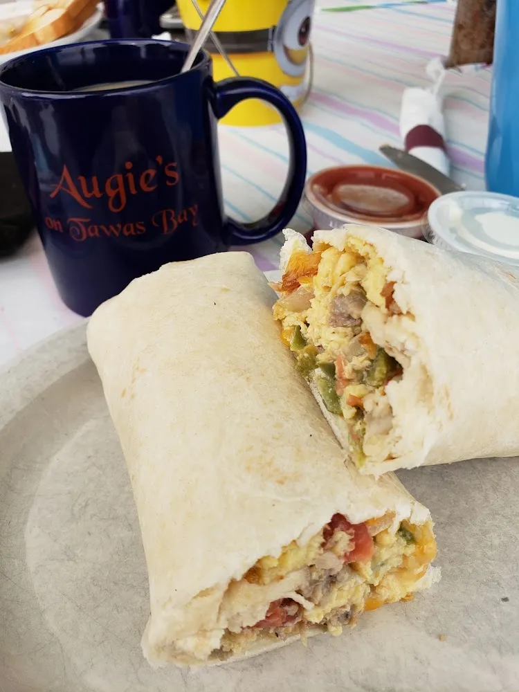 Breakfast Burrito and Coffee