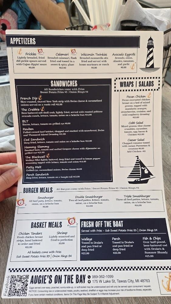 Augie's On the Bay Menu image 2