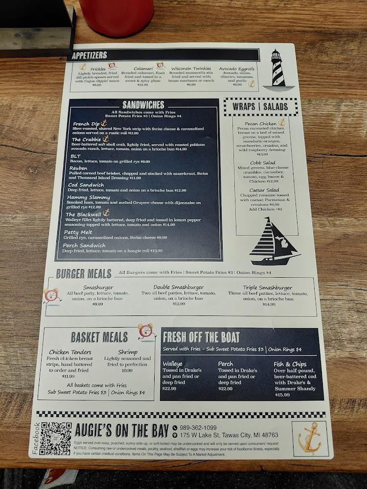Augie's On the Bay Menu image 3